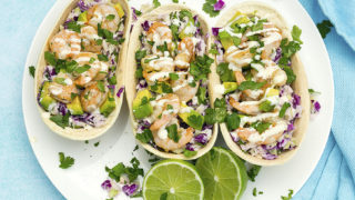 Easy Prawn Tacos with a Crunchy Lime Slaw | Kids Eat by Shanai