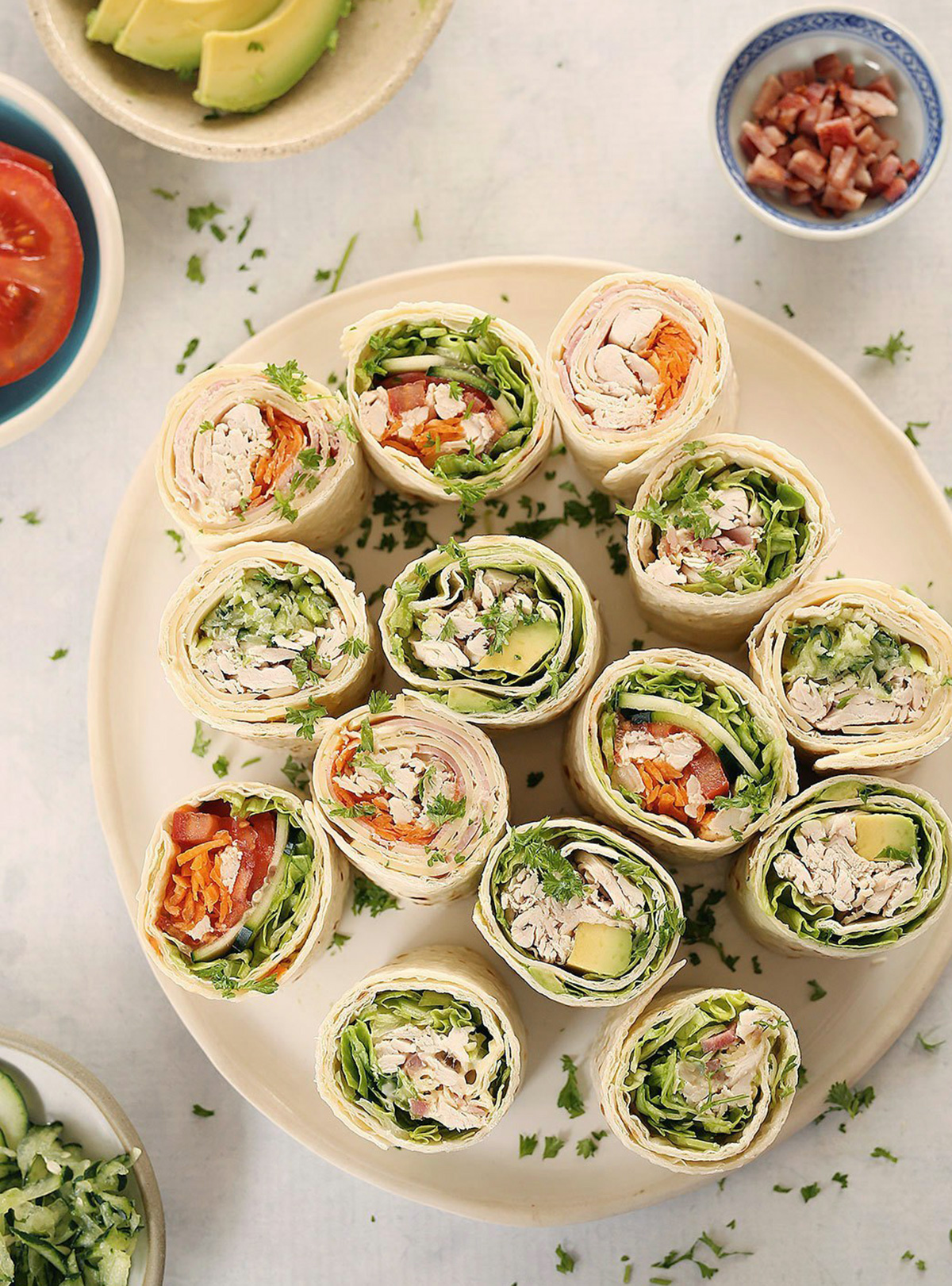 Chicken Wrap Recipes made with Leftover Roast Chicken